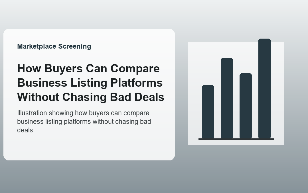 How Buyers Can Compare Business Listing Platforms Without Chasing Bad Deals