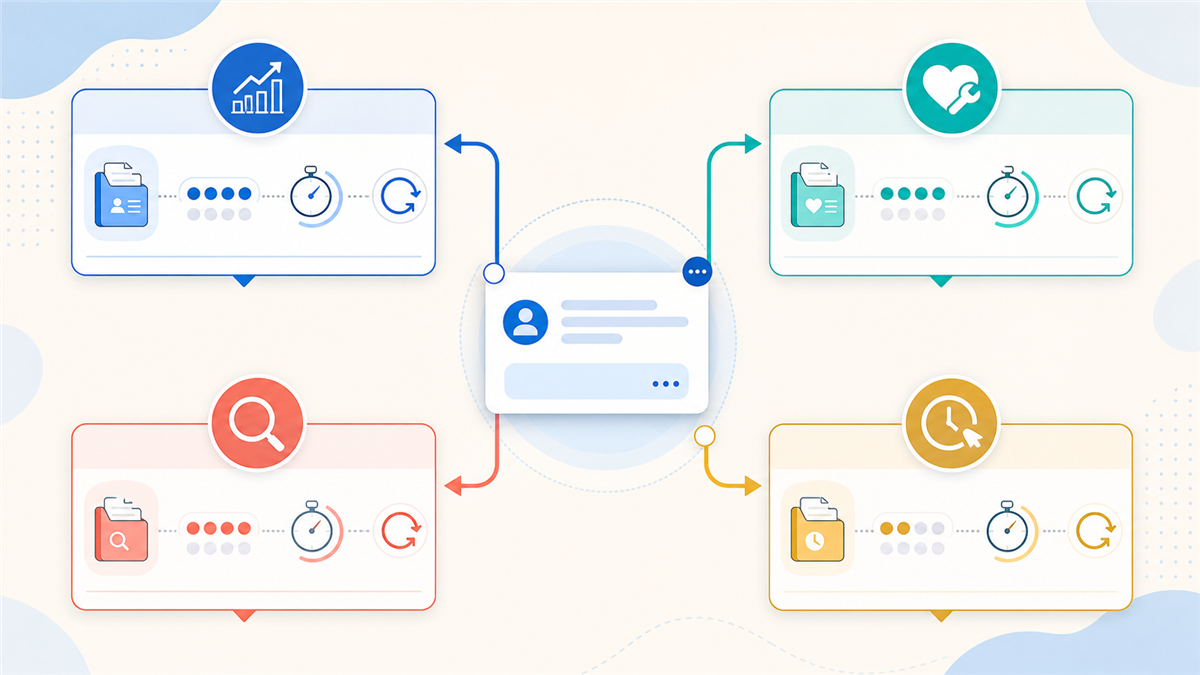 Human handoff routing map for social leads covering sales, support, specialist review, and unavailable staff.